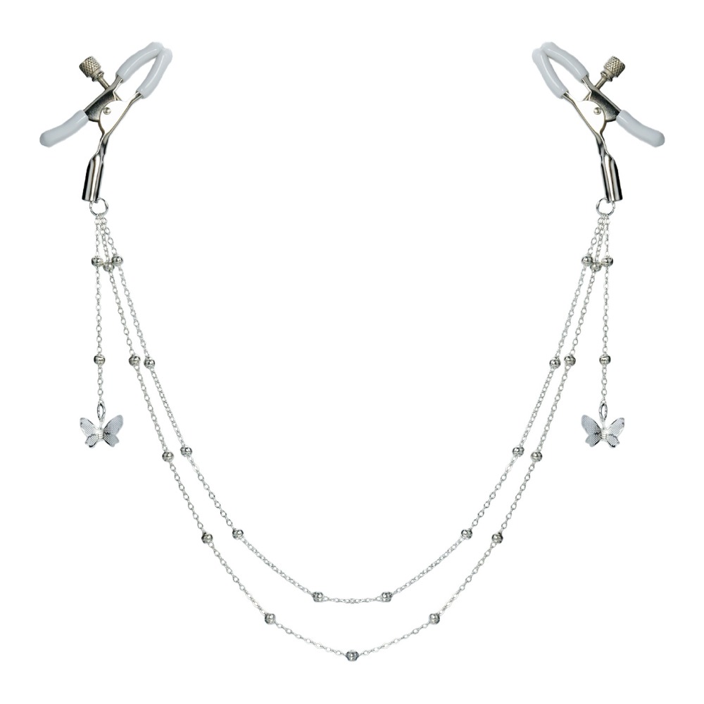 Sexy Butterfly Nipple Clamps C - Body Jewelry Nipple Chain ulasan dan harga