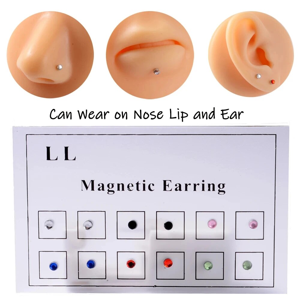 12PCS/Card Fake Cheater Non Pi - Body Jewelry Lip Ring ulasan dan harga
