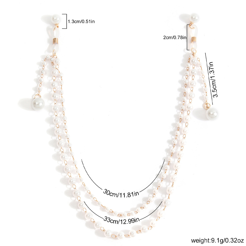 Imitation Pearl Tassel Chest C - Body Jewelry Nipple Chain ulasan dan harga