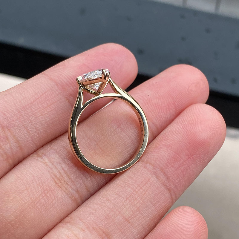 14K Yellow Gold Simple 2Ct EF/ - Body Jewelry Vch ulasan dan harga