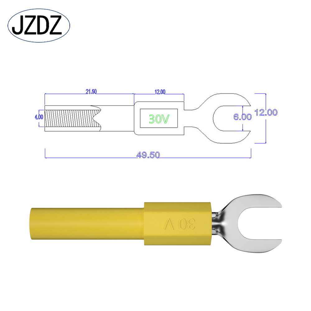 JZDZ 10PCS 6MM Insulated Fork  - Body Jewelry 4 U ulasan dan harga