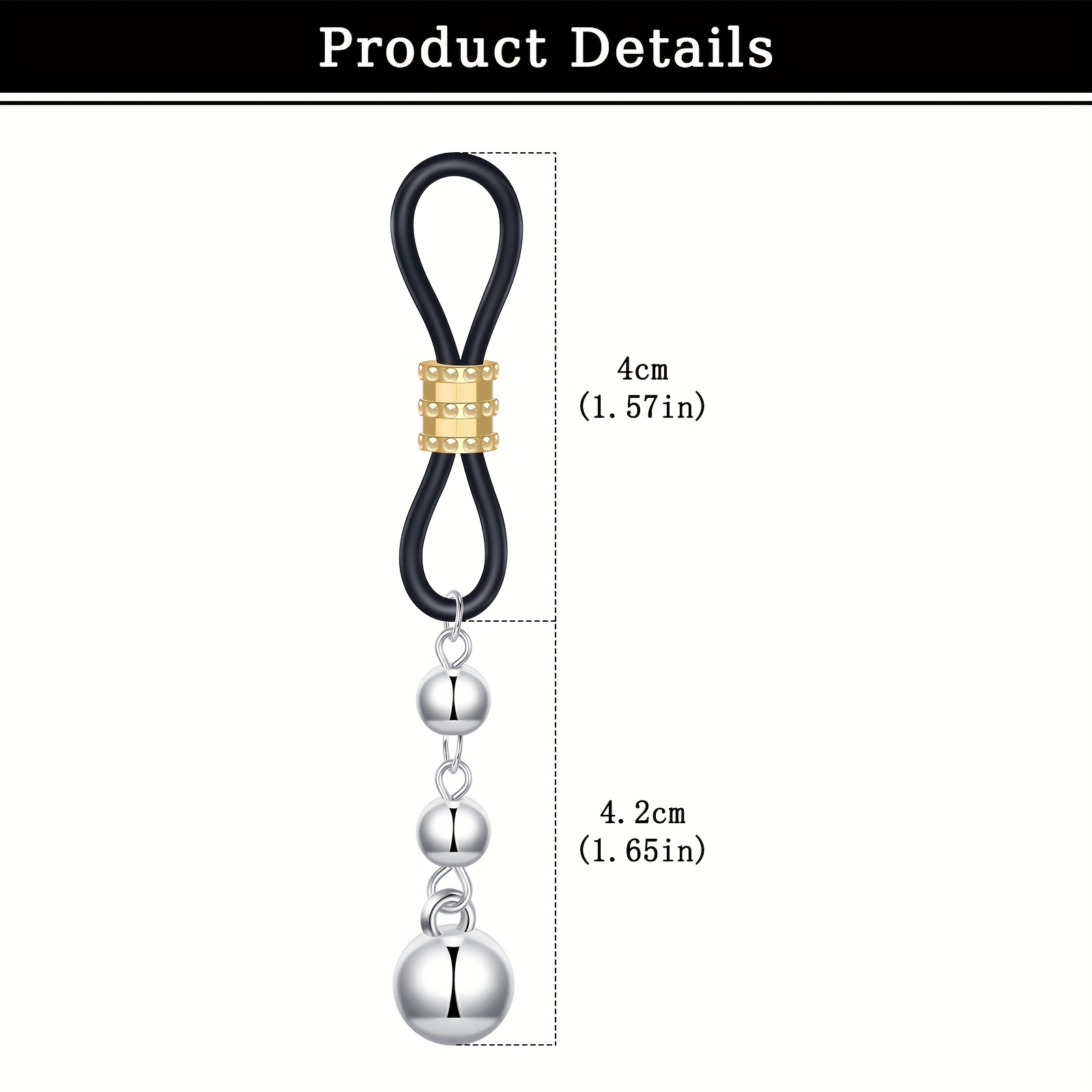 Men's Stainless Steel Fake Nip - Body Jewelry Nipple Chain ulasan dan harga