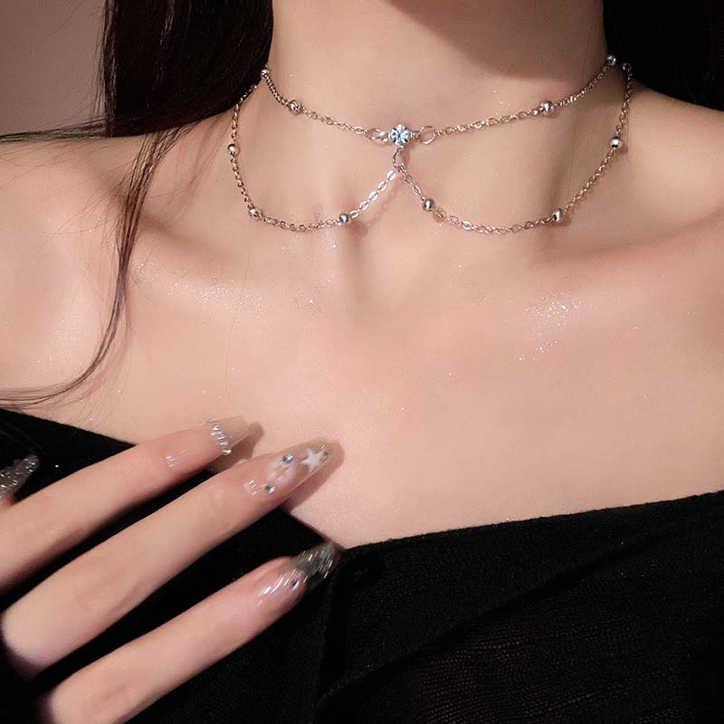 Shiny Zircon Tassel Sexy Beach - Body Jewelry Chest ulasan dan harga
