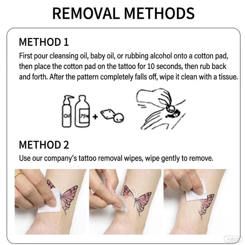5pcs Waterproof Temporary Tatt - Body Jewelry Waterproof ulasan dan harga