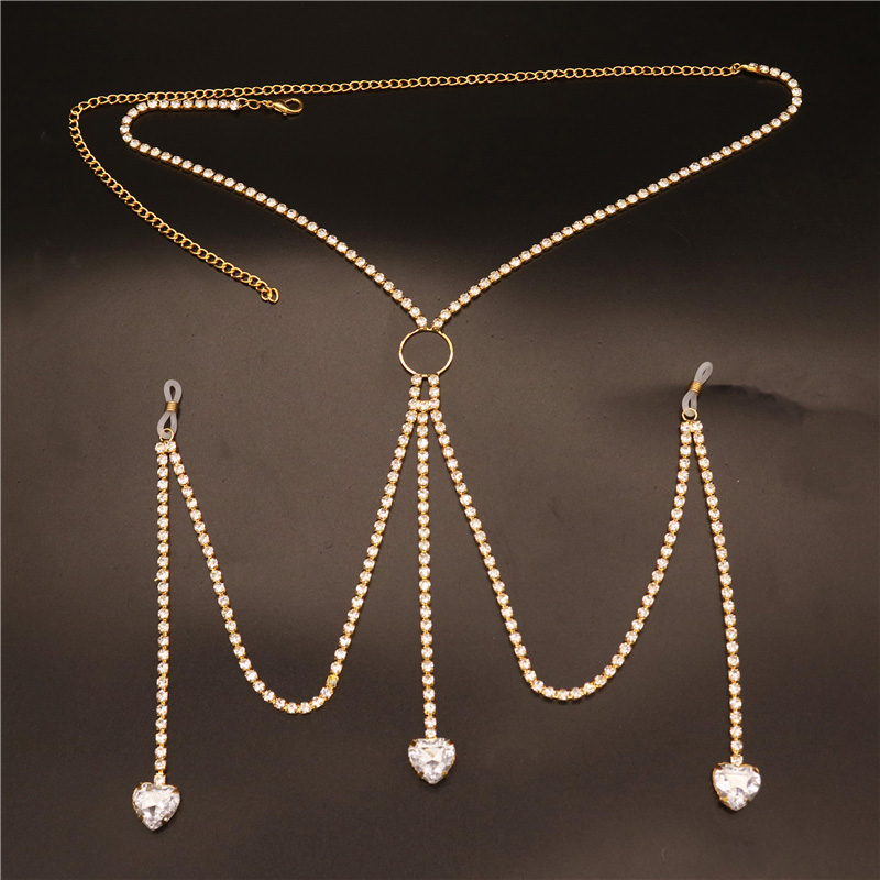 2023 New Fashion White Heart N - Body Jewelry Chest ulasan dan harga
