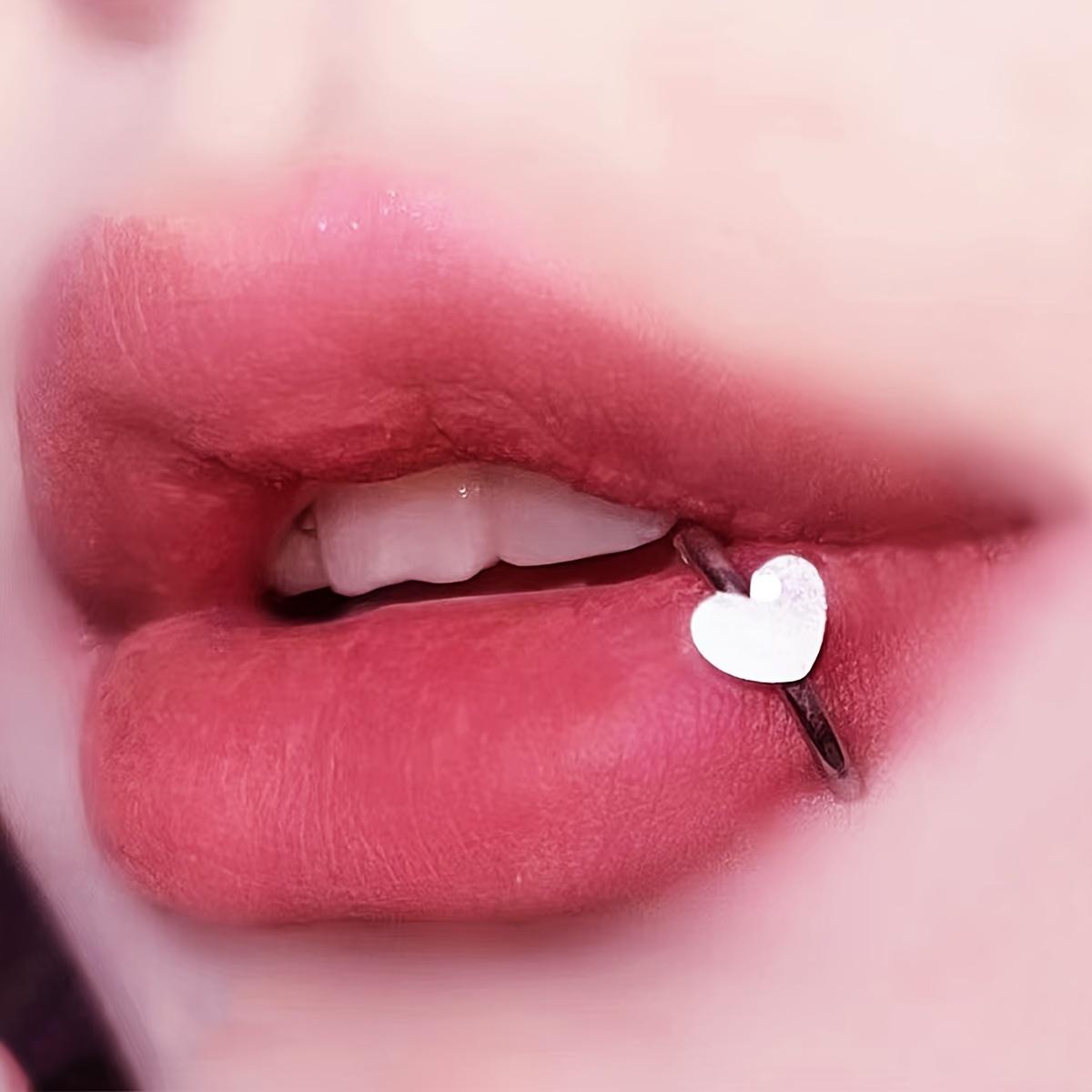 3pcs Stainless Steel Lip Ring  - Body Jewelry Vertical Labret ulasan dan harga
