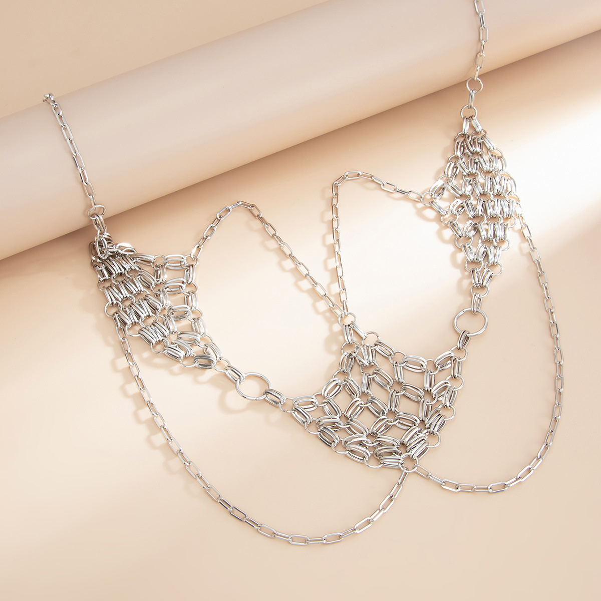 Body Chain Metal Mesh Fringe E - Body Jewelry Unique ulasan dan harga