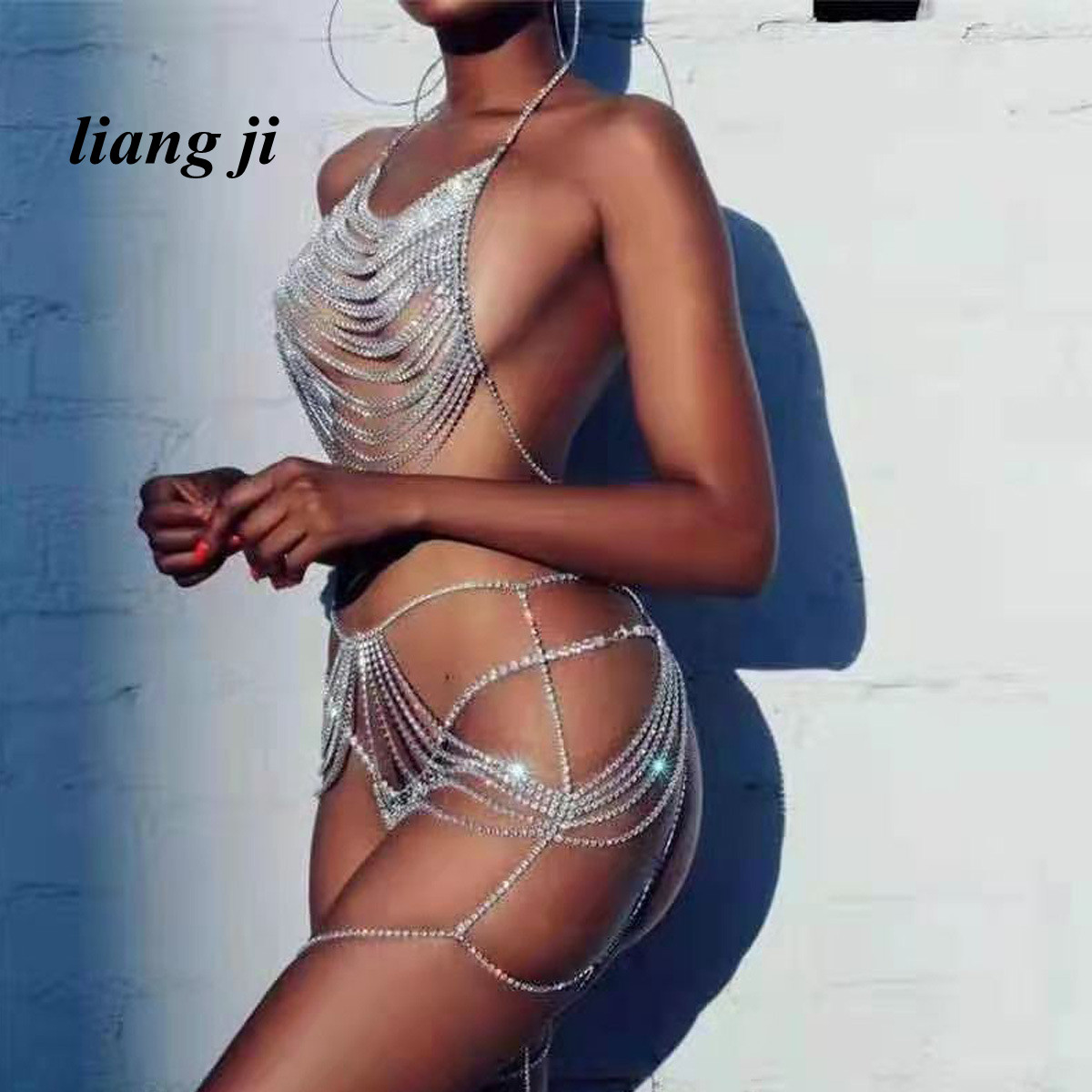 Sexy Body Chain Waist Chain Cr - Body Jewelry Chest ulasan dan harga