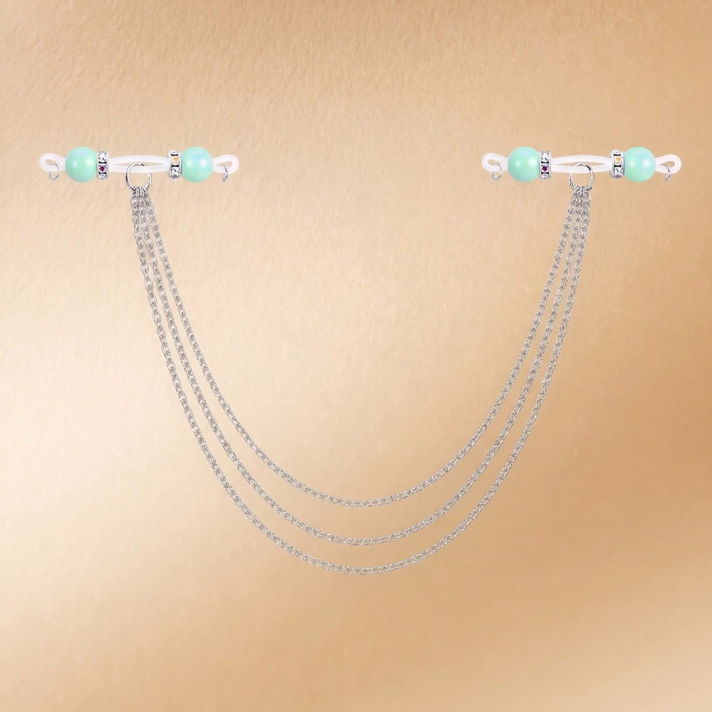 Women's Non-Piercing Nipple Ri - Body Jewelry Nipple Chain ulasan dan harga