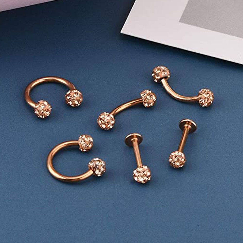 16G Forwards Helix Conch Rook  - Conch Earring Hoop ulasan dan harga