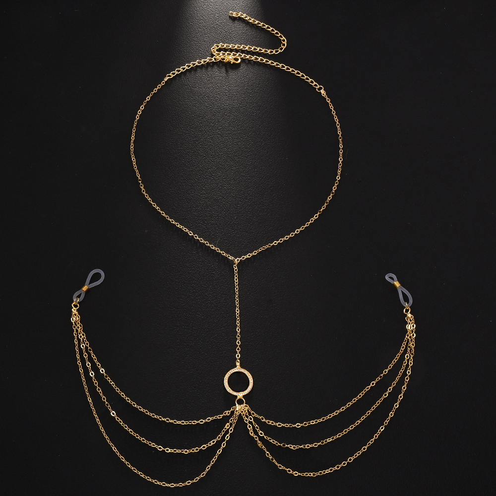 Hollow Round Nipple Chains Non - Body Jewelry Nipple Chain ulasan dan harga