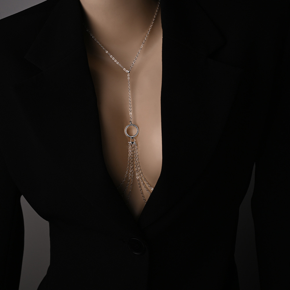 Hollow Round Nipple Chains Non - Body Jewelry Nipple Chain ulasan dan harga