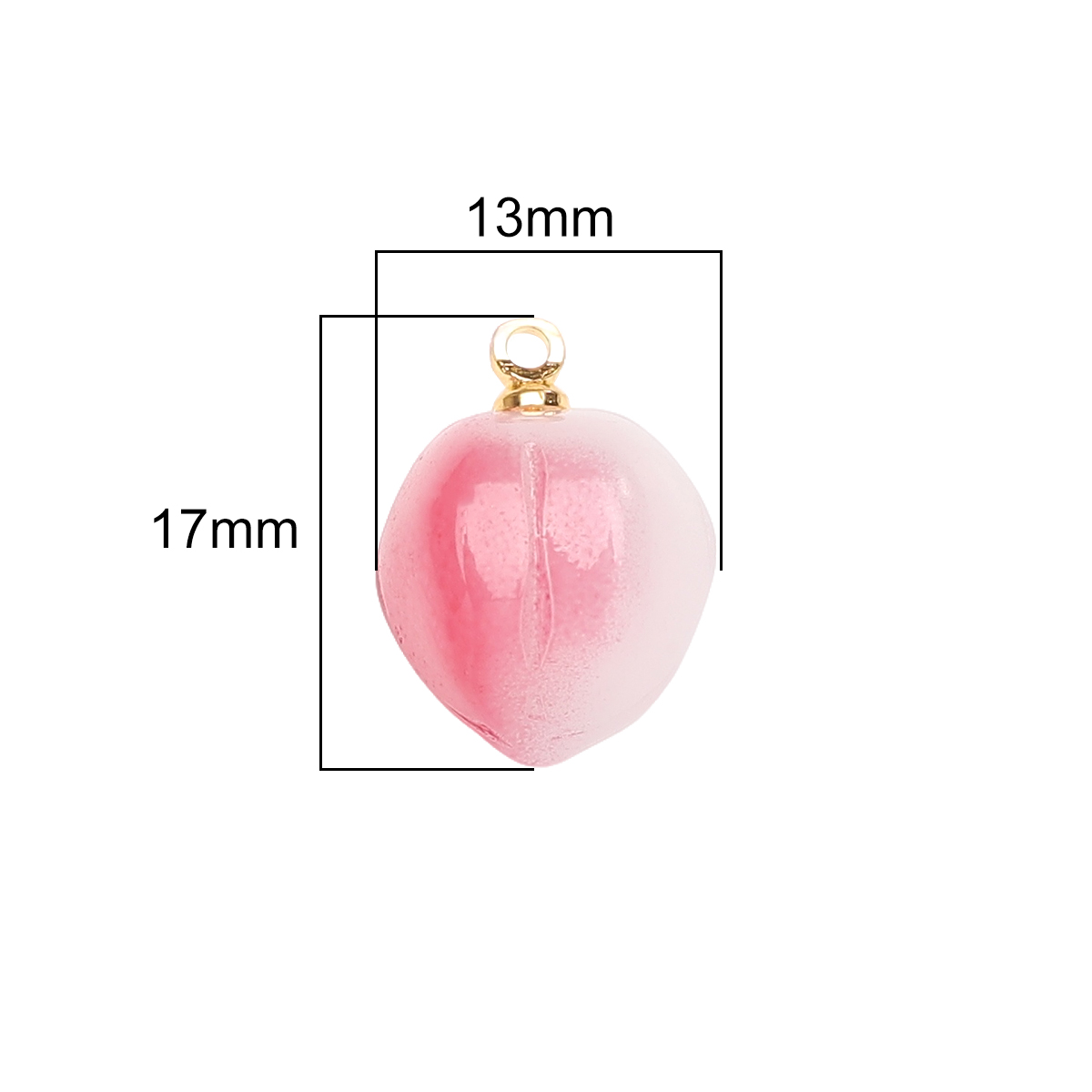 13X17mm 5pcs/Bag Glass Pendant - Body Jewelry Unique ulasan dan harga