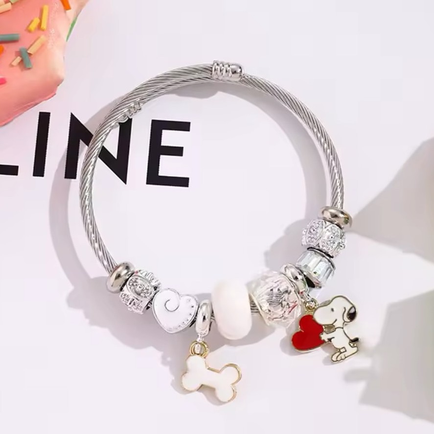 Cute Cartoon Snoopy Bone Heart - Body Jewelry Unique ulasan dan harga