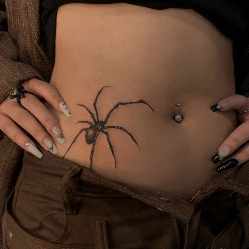 1 Sheet Spider Waterproof Temp - Body Jewelry Waterproof ulasan dan harga