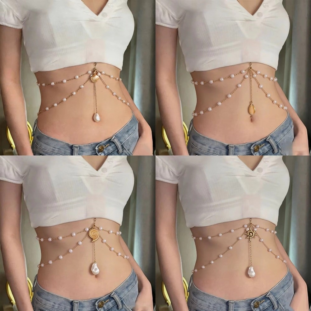 Fashion Alloy Starfish Body Ch - Body Jewelry Chest ulasan dan harga