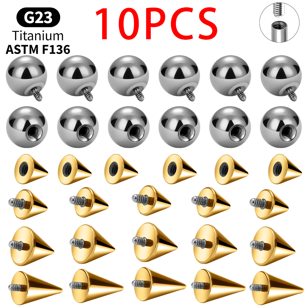 Titanium Ball Cone Replacement - Body Jewelry Vertical Labret ulasan dan harga