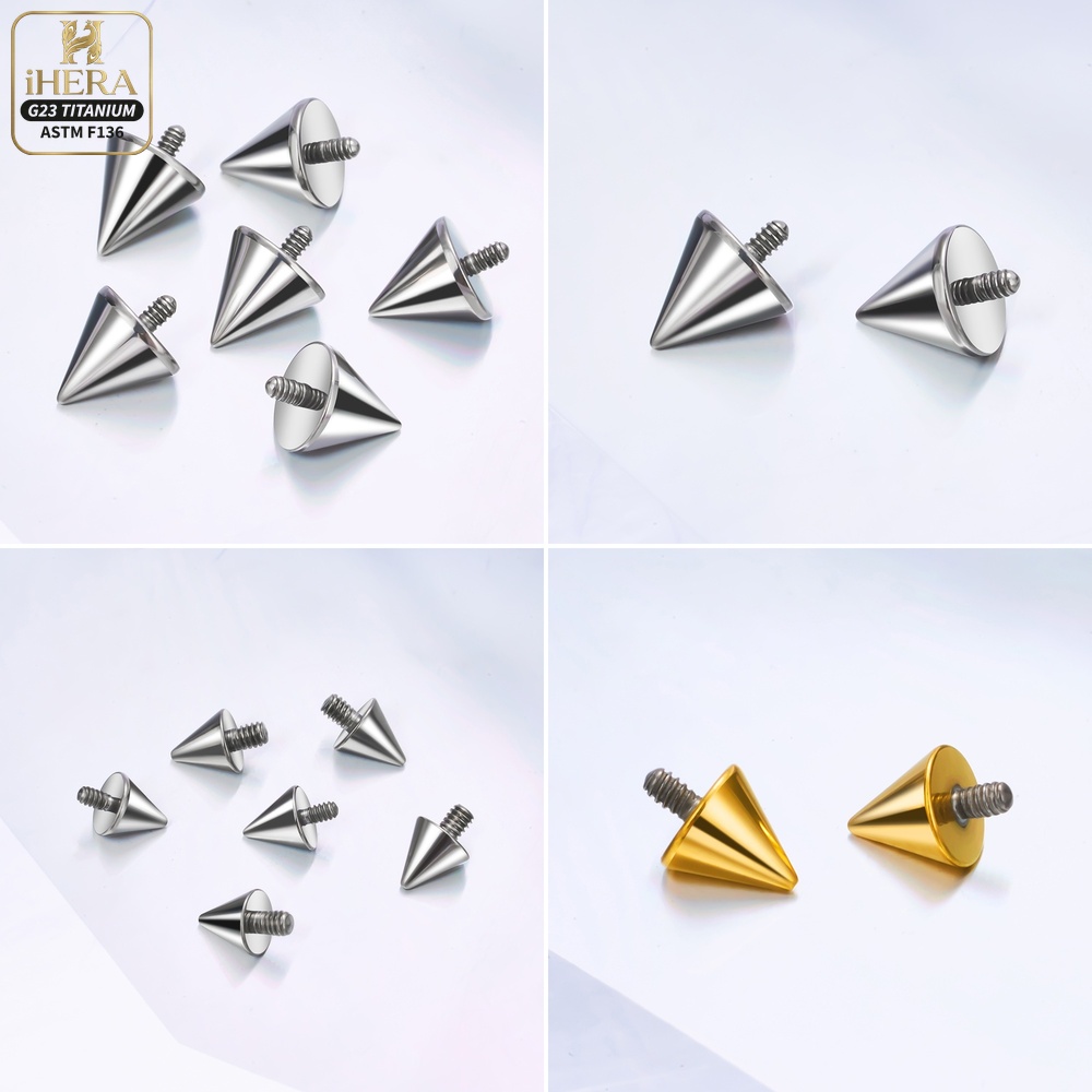 Titanium Ball Cone Replacement - Body Jewelry Vertical Labret ulasan dan harga