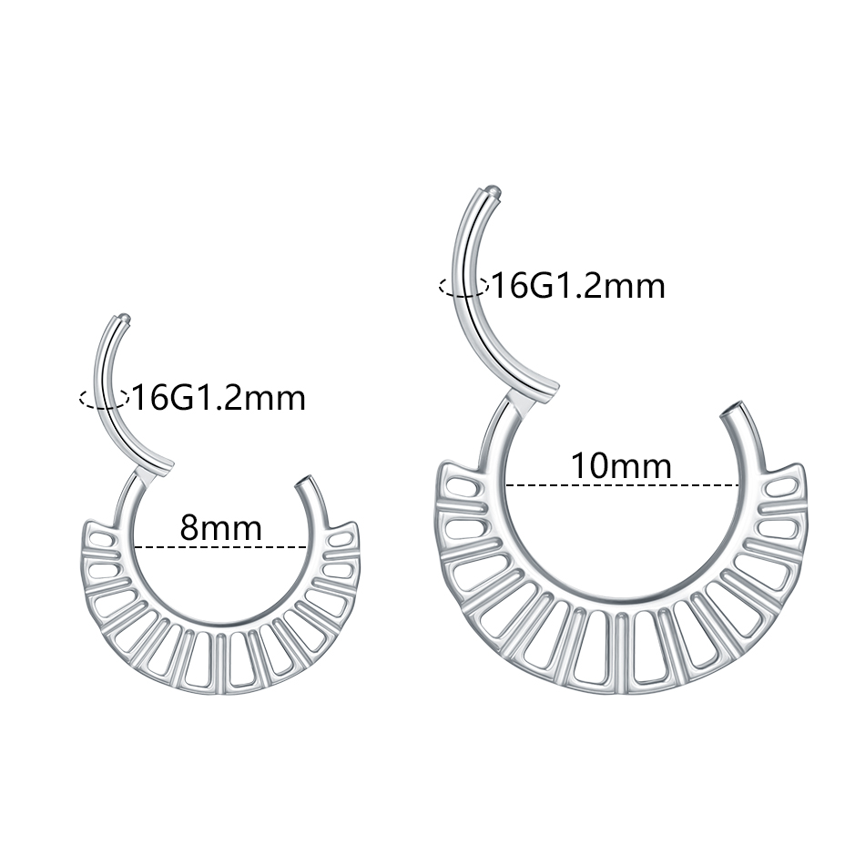 1PC 16G Septum Nose Hoop Ring  - Conch Earring Hoop ulasan dan harga